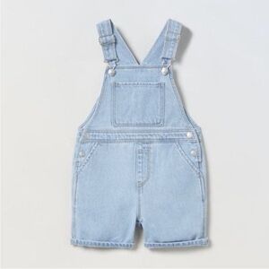 Zara Blue Denim Jumpsuit Adjustable Straps